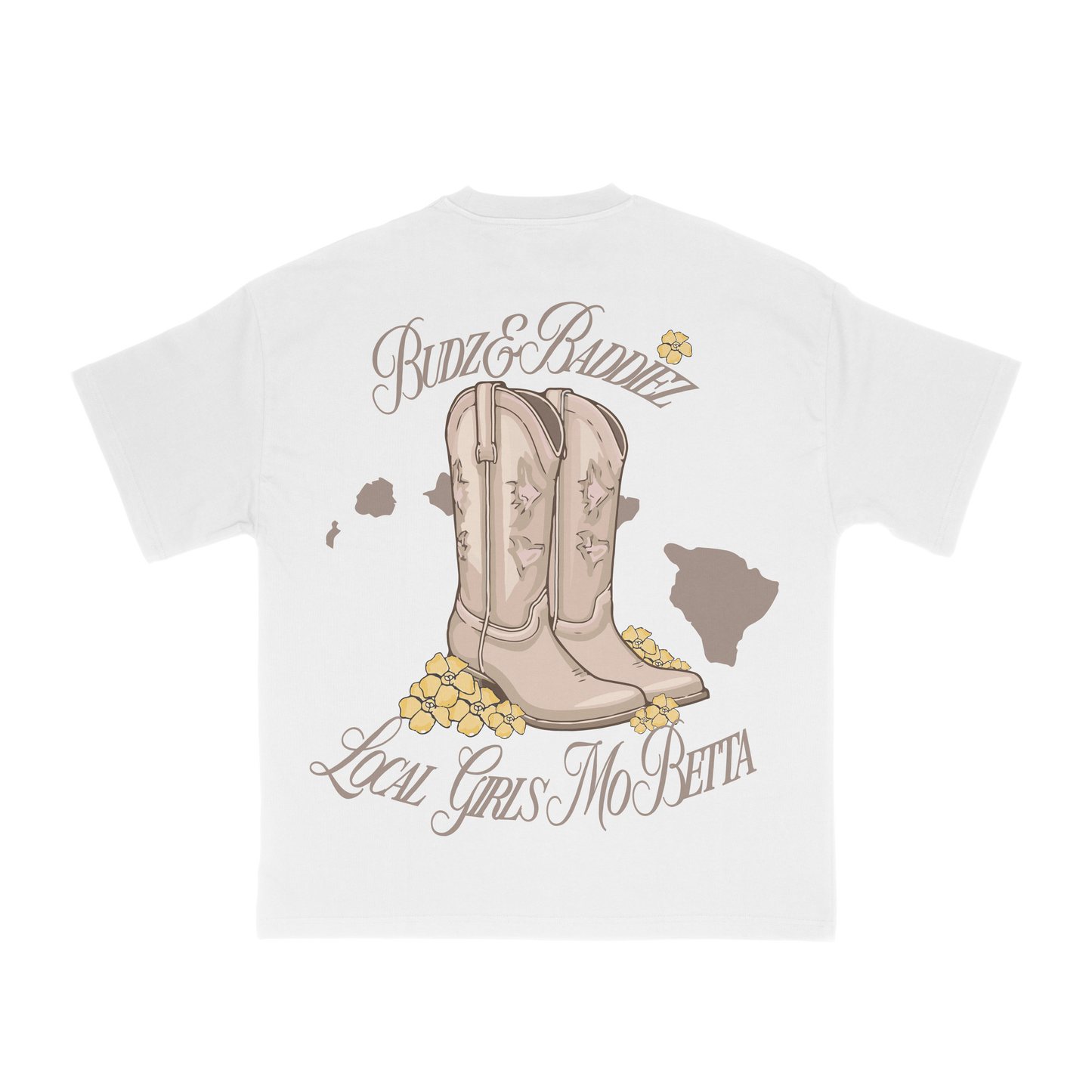 Pua Boots Tee (White)