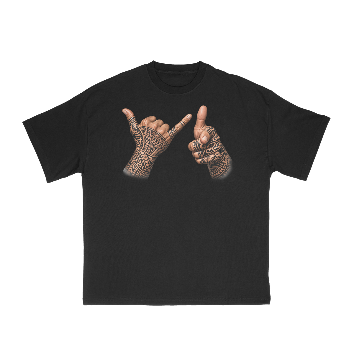 BNB X WINS Shaka Black Tee (Pre-Made)