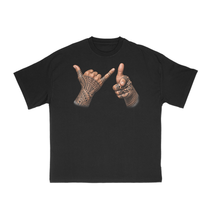 BNB X WINS Shaka Black Tee (Pre-Made)