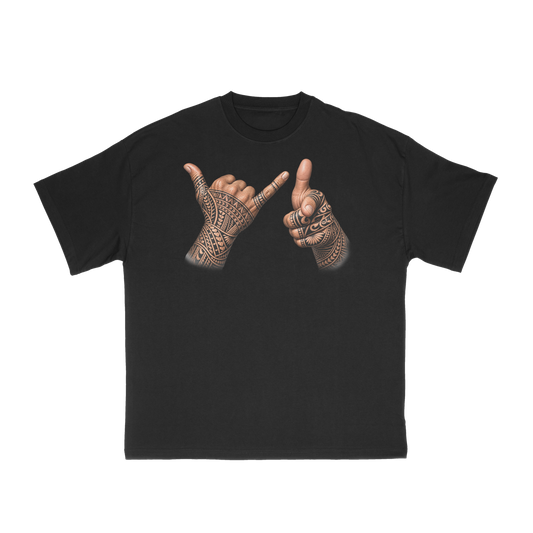 BNB X WINS Shaka Black Tee (Pre-Made)