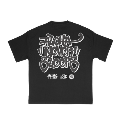 BNB X WINS Shaka Black Tee (Pre-Made)