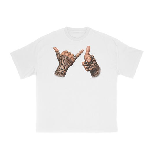 BNB X WINS Shaka White Tee (Pre-Made)