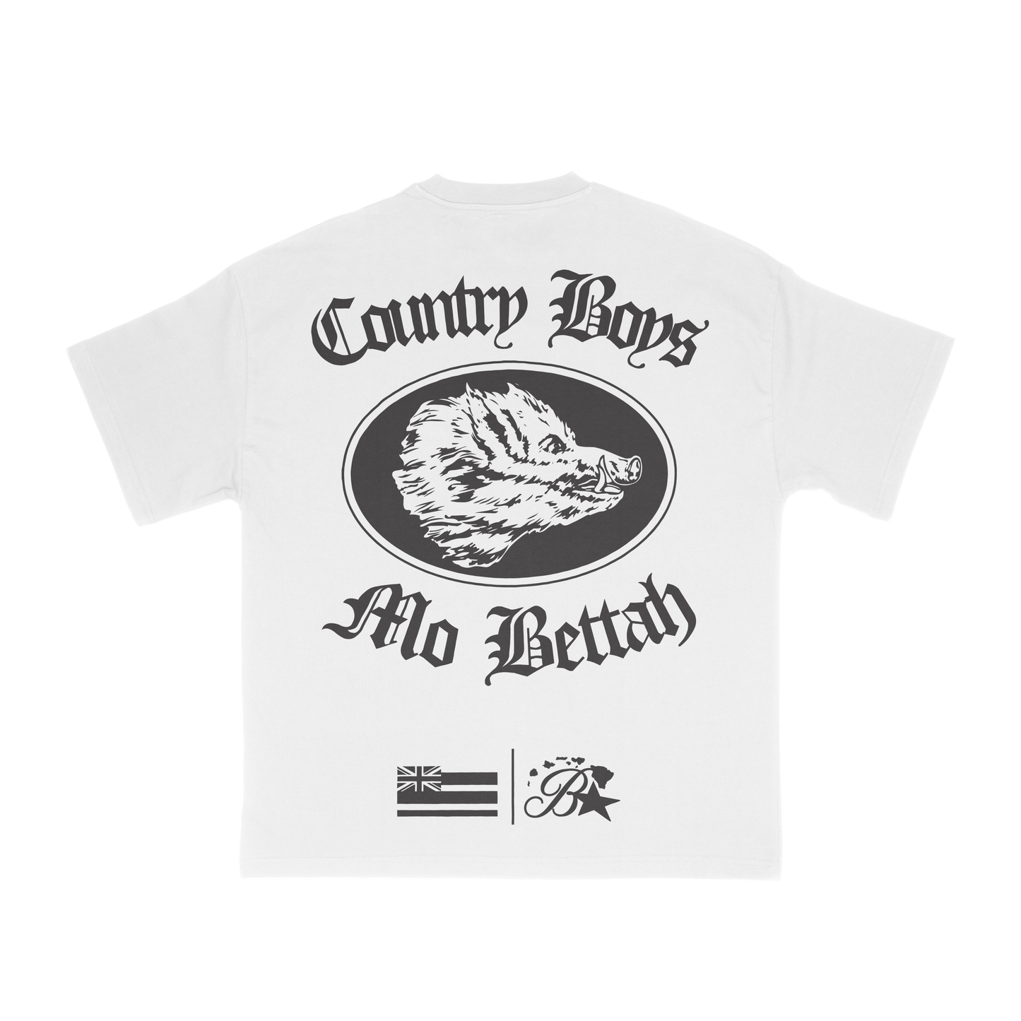 Country Boyz White Tee (Pre-Order)