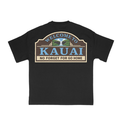 Kaua'i Go Home Black Tee