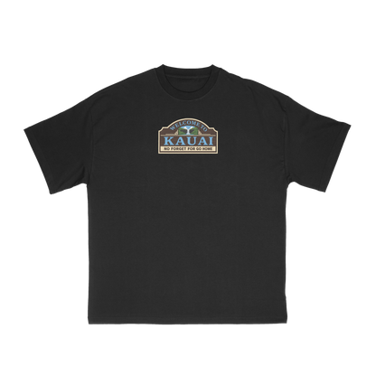 Kaua'i Go Home Black Tee