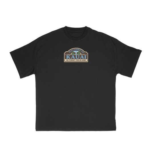 Kaua'i Go Home Black Tee