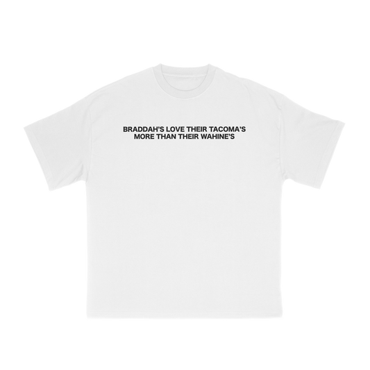 Braddah's Tee White