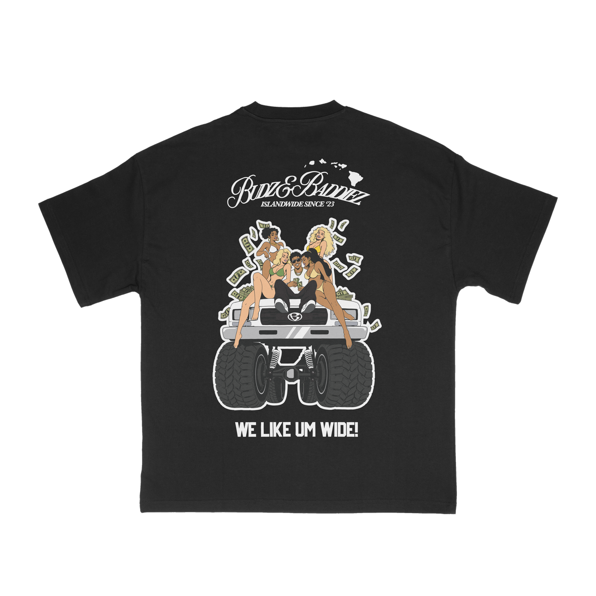 Wide Black Tee (Pre-Order)